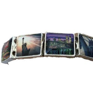 New York City Icons Tile Stretchable Bracelet